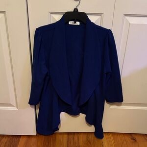 Amazon Women's Blue Drape Sweater